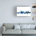 thumbnail image 2 of Trademark Fine Art Michael Tompsett Memphis TN Skyline White Canvas Wall Art - 12x19, 2 of 5