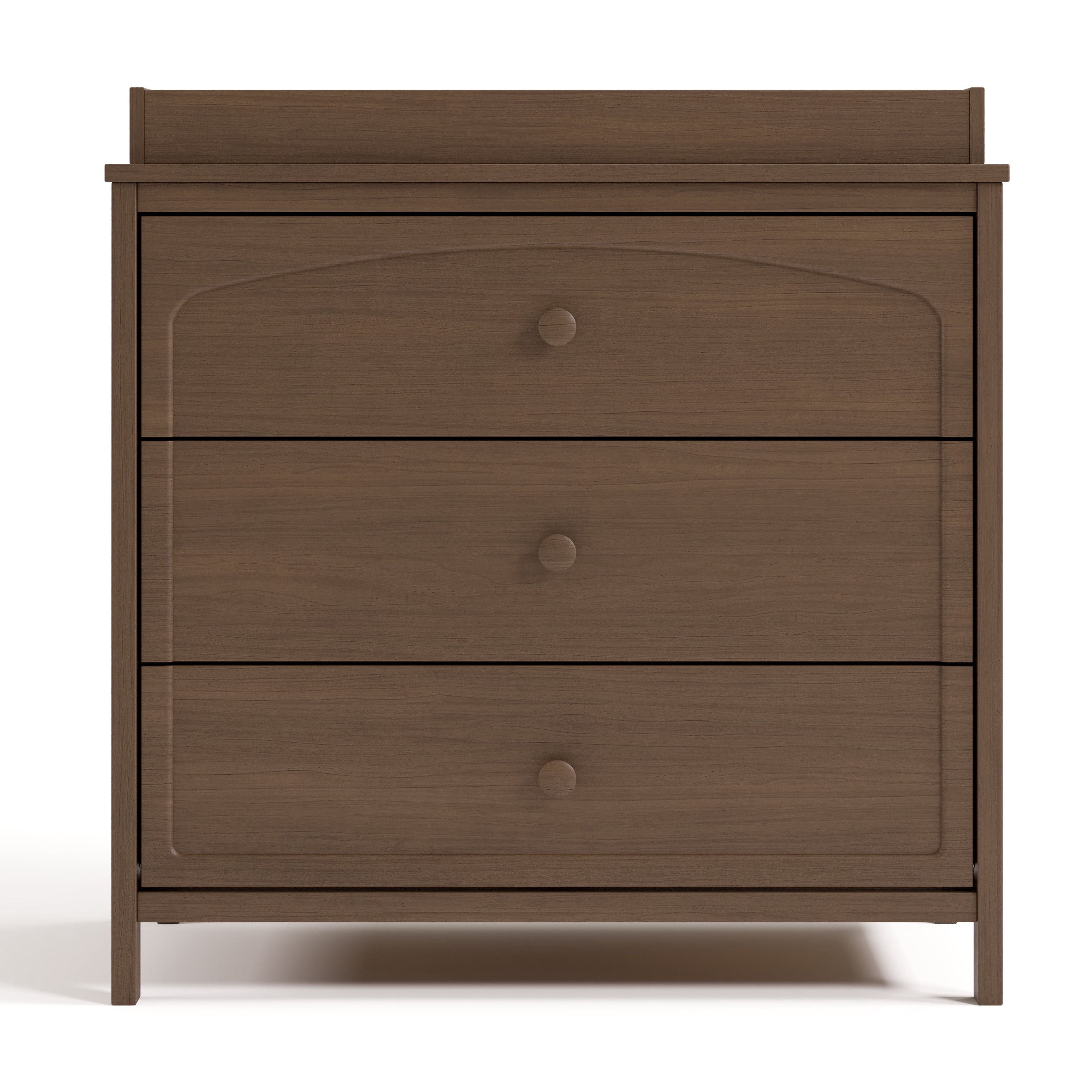 Graco Olivia 3 Drawer Chest with Infant Changing Topper, Hazelnut
