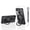 Black, variant on Allytechgroup Magnetic Case for iPhone 14 with Screen Protector & Lanyard, Shockproof Protective Cover with Ring Stand Compatible with Magsafe, Silver