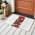 thumbnail image 3 of Rectangle Rug 2x3ft Area Rug,Valentine's Day Roses Area Rugs for Living Room Bedroom,Watercolor Country Floral Art Floor Mat Non-Slip Non-Shedding Carpet Indoor Accent Rugs, 3 of 9