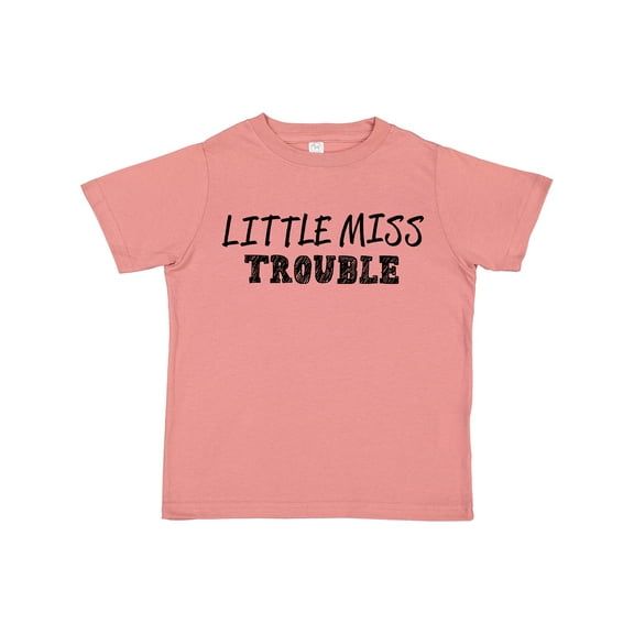 Inktastic Little Miss Trouble Girls Toddler T-Shirt