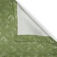 thumbnail image 5 of Ambesonne Olive Green Grommet Curtain, Rhombus Squares, 50" x 84", Olive Green Coconut, 5 of 6