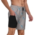 thumbnail image 3 of Fotbe Party Shark Cute Men’s Swim Trunks Quick Dry Swim Shorts Board Shorts with Mesh Lining-3X-Large, 3 of 9