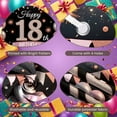 thumbnail image 4 of Pink Theme Happy 18th Banner Gold Sparkle 18th Birthday Display Balloon Decor Gift Box Design Birthday Backdrop for 18th Birthday Party Adult Celebration Sweet 18 Event, 4 of 9