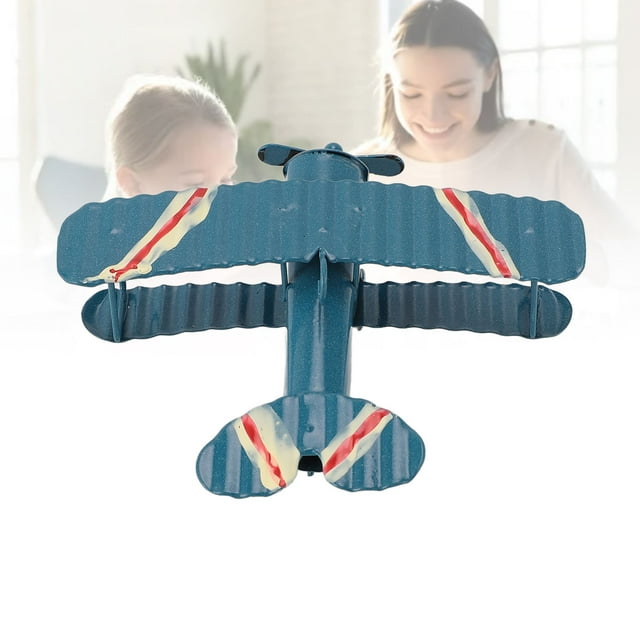 TOPINCN Vintage Airplane Decor Mini Small Model Plane for Decoration Photography Prop Retro Craft Ornament