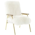 thumbnail image 2 of Modway Sprint Sheepskin Armchair in Brown White, 2 of 4