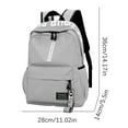 thumbnail image 2 of 14.2"x11'' Backpack for Student with Laptop Compartment - Durable Canvas & Polyester campus Bag | Multi-Pocket Organization, Breathable Design for All-Day Comfort, 2 of 5