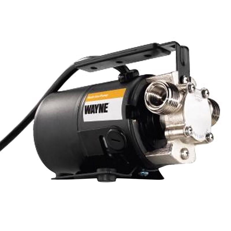 WAYNE PC2 Portable Transfer Water Pump with Suction Hose and Attachement