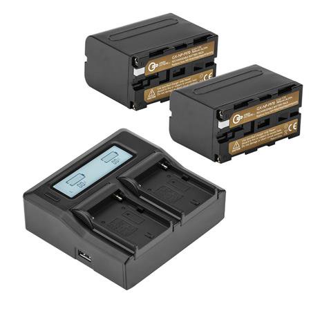 UPC: 0192223117518 | 2x NP-F970 7.2V 56.2Wh Li-Ion Batteries  Bundle with Green Extreme Dual Charger Kit