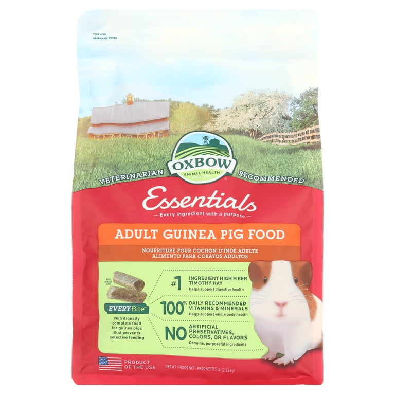 Oxbow Essentials Adult Guinea Pig Pellets, 5 lb photo 1