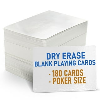Dry Erase Blank Playing Cards Kids Learning Game Card Message Gift