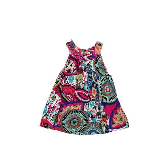 Youweixiong Kids Girls Halter Tropical Flower Sleeveless Mini Dress Beach Sundress