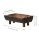 thumbnail image 3 of Soporte de barra de madera vintage para platos, escurridor automático, soporte para esponja para ducha, baño, cocina y fregadero, 3 of 6