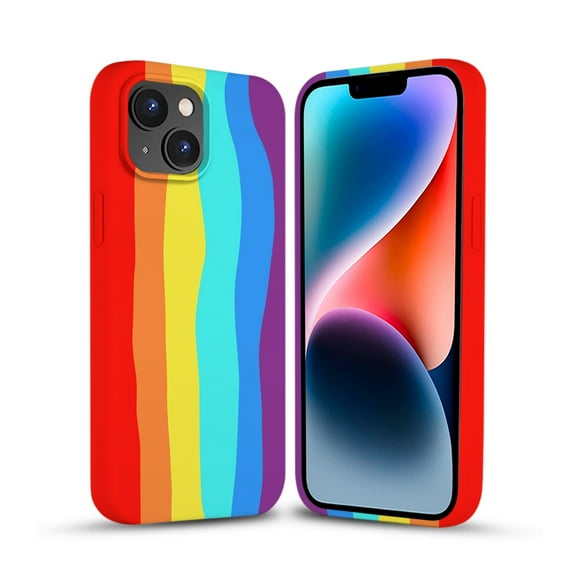 Funda de Protección para iPhone 14 / 14 Plus / 14 Pro / 14 Pro Max - Sovico - Silicón Arcoíris