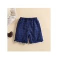 thumbnail image 2 of Seyurigaoka Toddlers Baby Girls Summer Sweet Casual Shorts, Hollow Flower Pattern Elastic Waist Lace Short Trousers, 2 of 8