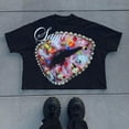 thumbnail image 2 of Camisetas para hombre Y2K, estampado gótico vintage, camiseta de gran tamaño para hombres y mujeres, ropa de calle de hip hop, camiseta holgada de algodón Harajuku, 2 of 2
