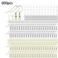 thumbnail image 2 of El Kit De Fabricación De Aretes De 600 Piezas Incluye Ganchos Para Aretes, Parte Posterior De Aretes, Accesorios Para Aretes Para El Hogar, Bricolaje, Fabricación De Joyas, Amantes De Las Manualidades Yuarrent HA019051-00, 2 of 7