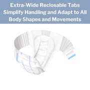 Hartmann MoliCare Incontinence Briefs, White, Elastic, Unisex, 30 Count, 1 Pack