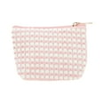 thumbnail image 1 of Bolsas de maquillaje de triángulo con puntos amigables para viajar, 1 Pc, color rosa, terciopelo, 1 of 5