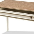 thumbnail image 6 of Bowery Hill Contemporary French Provincial Writing Desk in White, 6 of 8