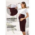 thumbnail image 2 of EKOUAER Maternity Shorts for Women Maternity Capris Yoga Pregnancy Short Pants Soft Joggers Lounge Bottoms, 2 of 6
