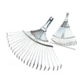 thumbnail image 1 of 22 Tooth Galvanized Flat Wire Telescopic Lawn Rake, 1 of 3
