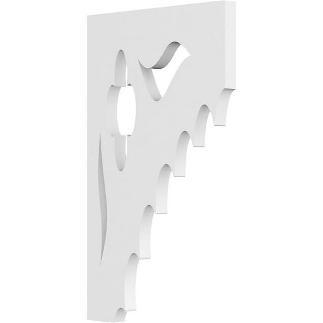 Ekena Millwork BKTP01X07X12WE Support de Wellington - 0,62 x 7 x 12 Po.