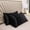Black, variant on Satin Pillowcase Cooling Pillowcase, Usupdd Super Soft Imitation Silk Pillowcase for Hair and Skin, Solid Color Pillowcase for Sleeping Travel Home with Envelope Closure, White