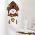 thumbnail image 4 of Cuckoo Wall Clock Battery Operated Forest Pendulum Bird Clock for Gifts, 4 of 7