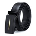 thumbnail image 1 of Cinturón de hebilla automática para hombre, resistente al desgaste y a los arañazos, de borde completo, cinturón de negocios para hombre, cinturón con patrón de lichi, uso versátil, 1 of 6