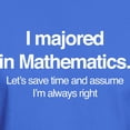 thumbnail image 3 of CafePress - I Majored In Mathematics Dark T Shirt - Men's Classic Graphic Cotton T-Shirt, 3 of 4