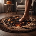 thumbnail image 7 of 3D Halloween Round Rug, Illusion Halloween Round Mat, Funny Rug with Non-Slip Soft Visual Effect Door Mat for Living Room Indoor Decor, 7 of 7