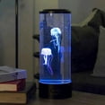 thumbnail image 2 of LED Jellyfish Lamp Electric Jellyfish Tank Night Light Color Changing Fantasy Mood Light Table Lamp for Home Desk Christmas Decor, 2 of 7