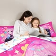 thumbnail image 4 of Erosebridal 3D Anime Girl Queen Comforter Set,Colorful Loves Pattern Bedding Comforter Set For Kids, Reversible 3-Piece, 4 of 7