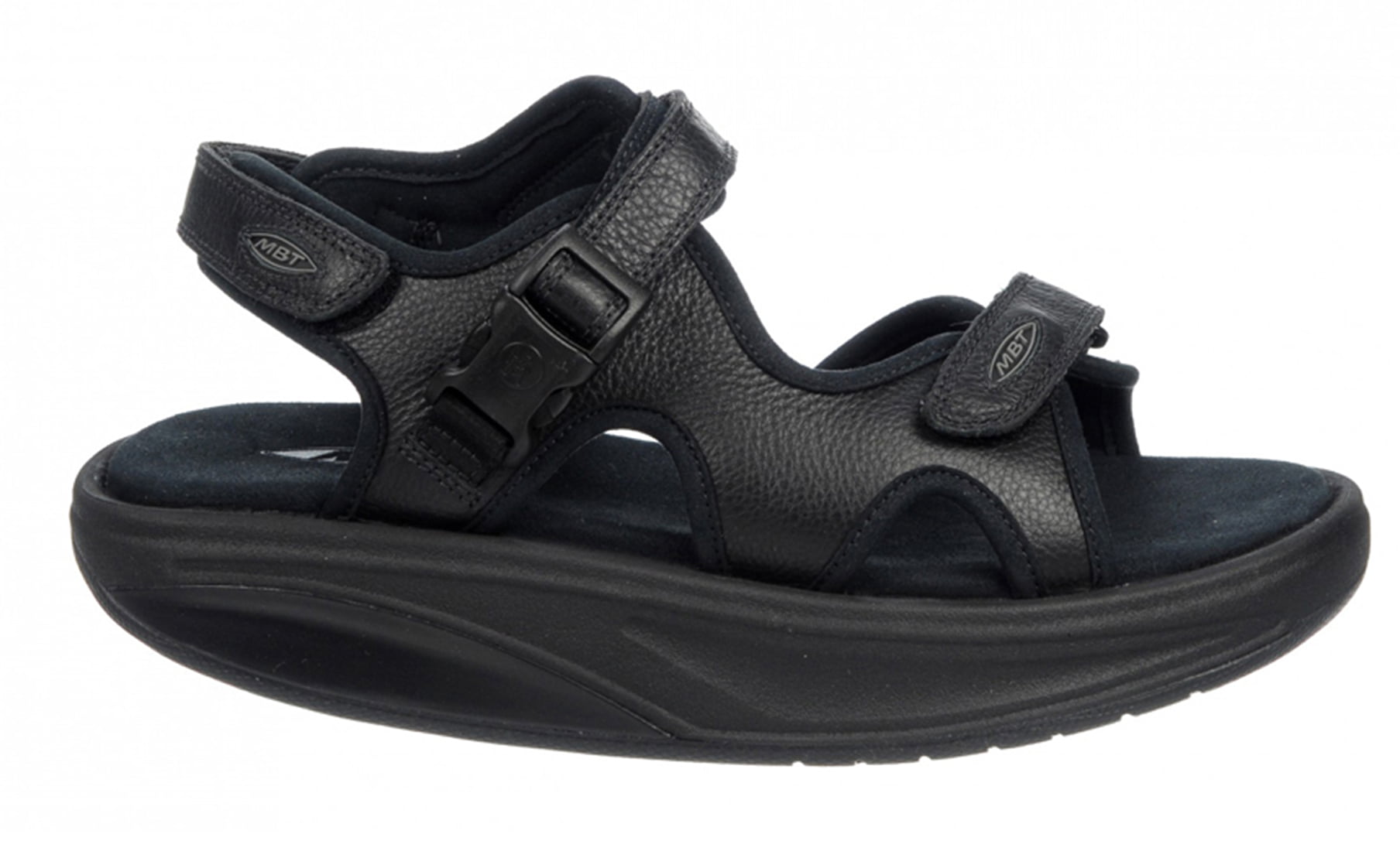 ensidigt Indvandring eftertiden MBT Shoes Women's Kisumu 3S Leather Sandal: 6 Medium (B) Sandal/Black  Velcro - Walmart.com