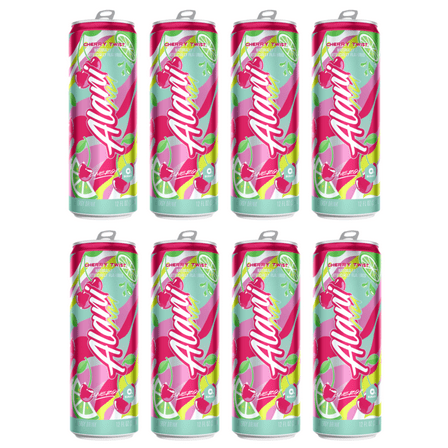 Alani Nu Energy Drink Cherry Twist Flavor 12 fl oz Cans, 8 Pack Low Calorie Sugar Free Energy Beverage