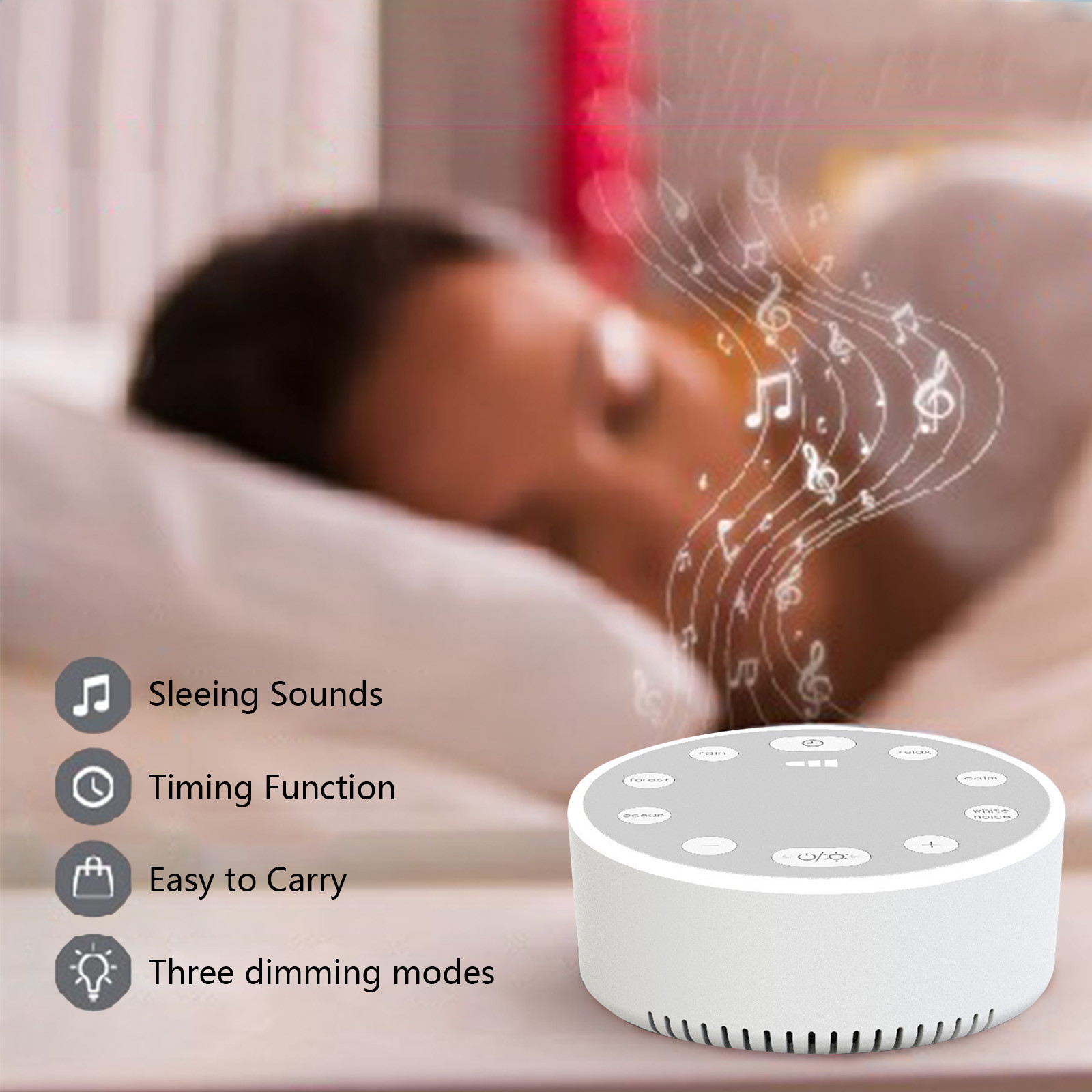 White Noise Sleep Sounder, White Noise Sleep Aid, Mood Regulation ...