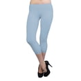 thumbnail image 2 of Vivian's Fashions Capri Leggings - Cotton, Lace Trim (Junior/Junior Plus Sizes), 2 of 4
