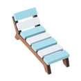 thumbnail image 4 of 1/12 escala longue longue mini silla de playa artesanía de bricolaje muebles de muebles de muebles de muebles para muebles de muebles para la escena d, 4 of 9