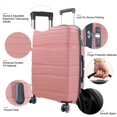 thumbnail image 7 of Luggage Sets Expandable PP material Super light Hardside Spinner Suitcase Sets 3 Piece with TSA Lock Double Wheels, Rose gold, 7 of 7