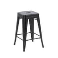 thumbnail image 1 of Hometrends 24 inch Metal Stackable Kitchen Stools, Black, 1 of 6