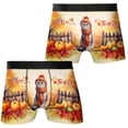 thumbnail image 3 of Happy Thanksgiving Scottish Fold Give Thanks Fall Beanie Scarf Welcome All Over Print Boxer Briefs Underwear for Men Dad Cat Lover Kitten Owner Gifts - 00020, 3 of 6