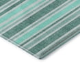 thumbnail image 4 of Addison Rugs Mayfield Washable Transitional Stripes Turquoise Rectangle Rug, 2'6" x 3'10", 4 of 6