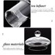 thumbnail image 3 of EeaseMX 1 juego de filtro de té transparente, colador de residuos de té, infusor de té suelto de vidrio, 3 of 7