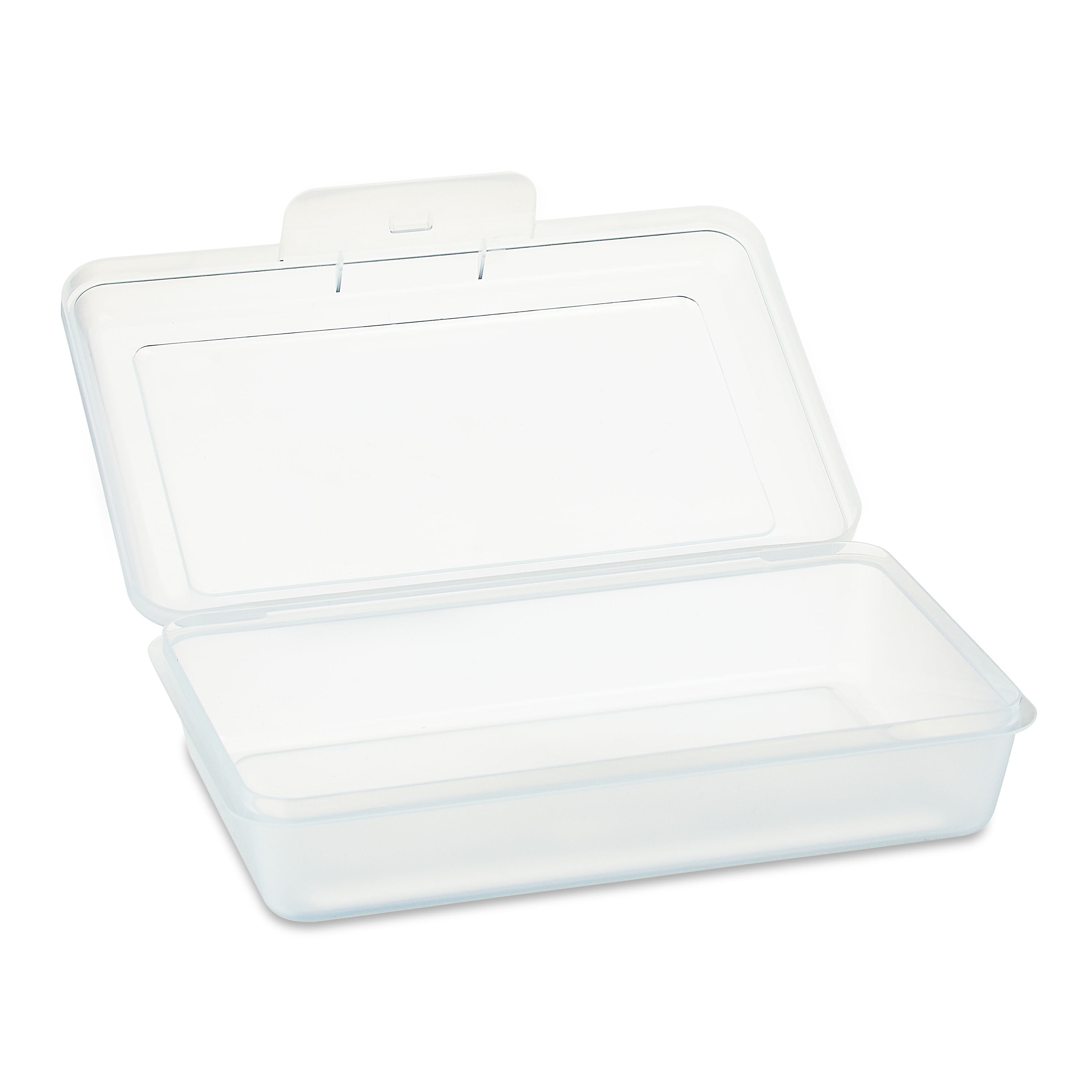 Pen+Gear Lightweight Plastic Pencil Box with Snap-on Lid, Clear, 1-Pack