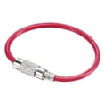 thumbnail image 5 of Unique Bargains 90mm Length PVC Coated Stainless Steel Keyring Loop Cable Pink 6 Count, 5 of 5