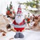 thumbnail image 5 of Muñeco de nieve telescópico de Navidad para decoración de mesa, muñeco de peluche, reno de Papá Noel, de pie, con patas largas, 5 of 5
