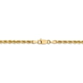 thumbnail image 4 of Leslie's Real 14kt Yellow Gold 3mm Diamond-Cut Rope Chain; 22 inch; Lobster Clasp; for Adults and Teens; for Women and Men, 4 of 5