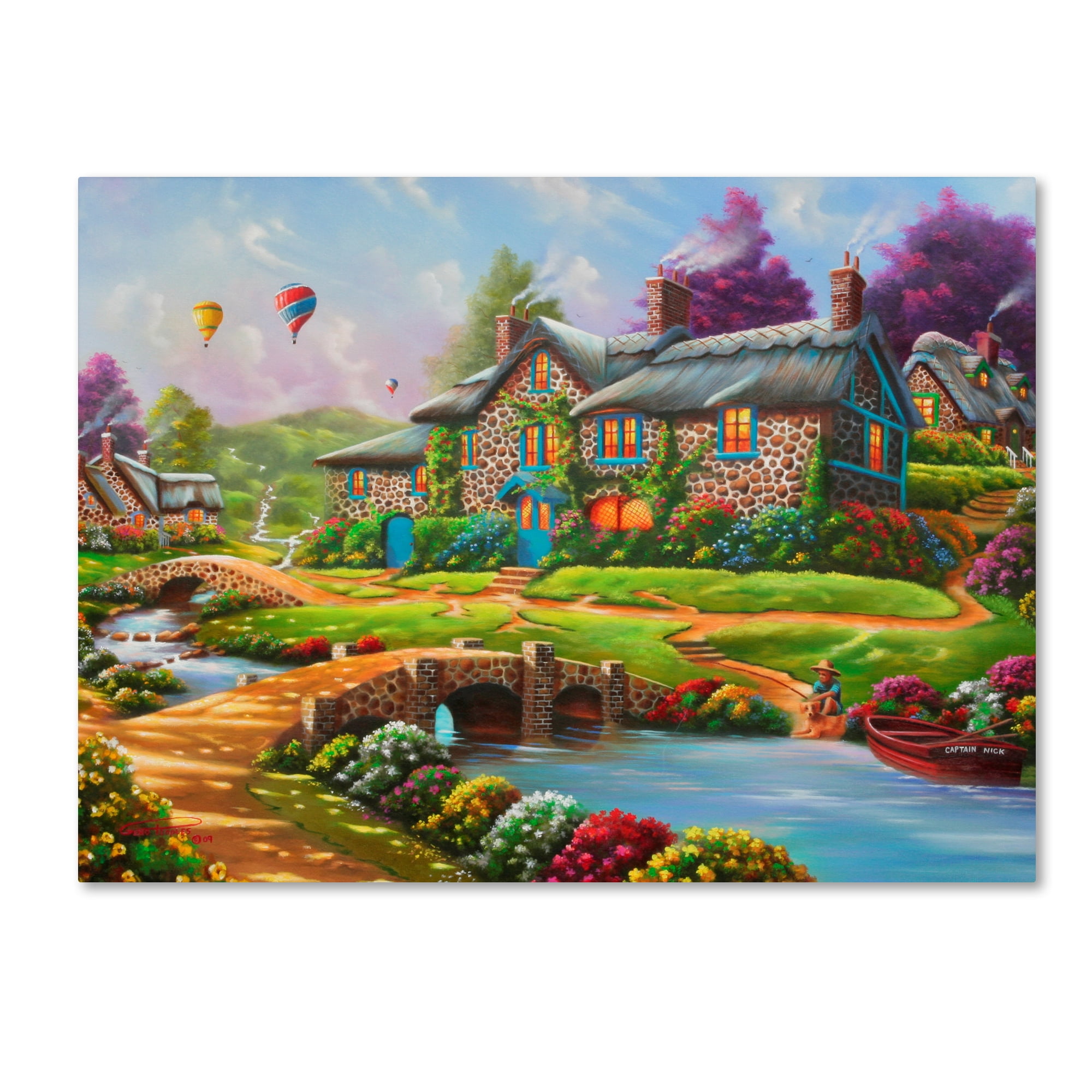 Trademark Fine Art 'Dreamscape' Canvas Art by Geno Peoples Walmart