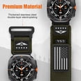 thumbnail image 4 of Rugged Nylon Band for Galaxy Watch Ultra Bands 47mm for Men Women,One Click No Gap Fabric Woven Wristbands Adjustable Sport Strap for Samsung Galaxy Watch 7 Ultra Band 47 mm for Man,XL, 4 of 7